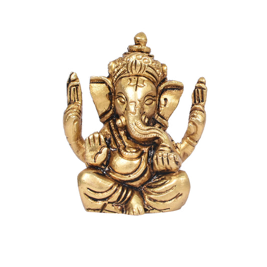Ganesh Sitting without Base (2 In)