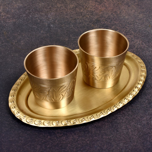 Plate And 2 Shot Glass (6.75 X 2 X 2 In)