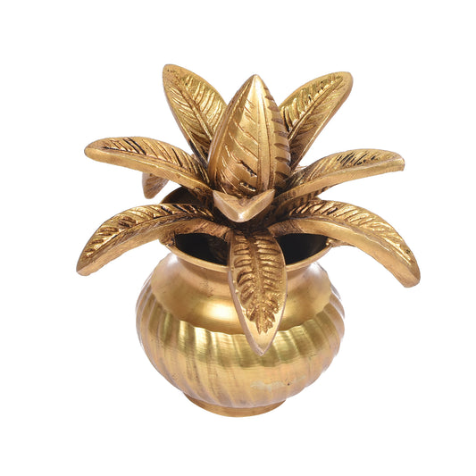 Kalash With Leaf & Coconut (5.5 In)