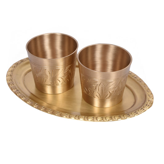 Plate And 2 Shot Glass (6.75 X 2 X 2 In)