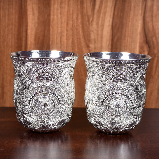 Glass Set Of 2 (3 X 3 In)