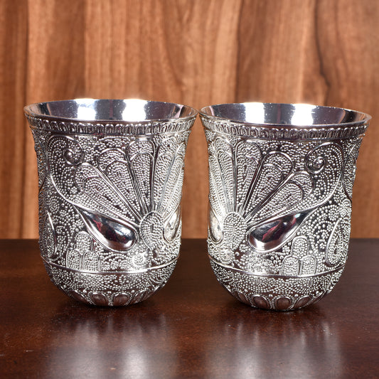 Glass Set Of 2 (3 X 3 In)