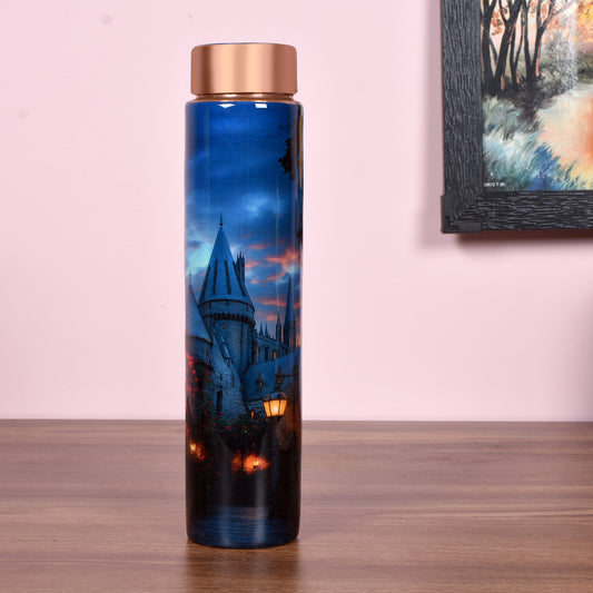 Decal Printed Slim Bottle - Castle (750 ml)