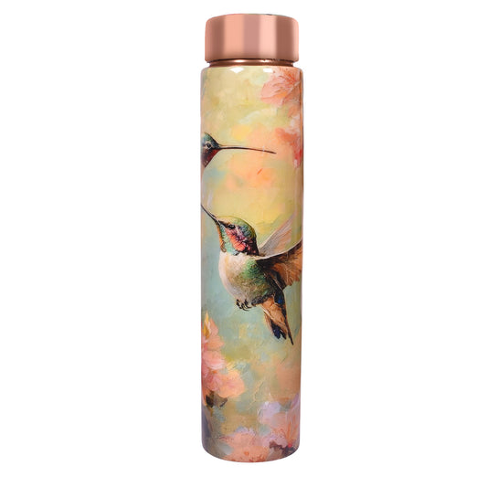 Decal Printed Slim Bottle - Birds (750 ml)
