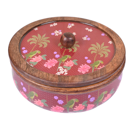 Roti Box (Curved) - 7.5" - Red