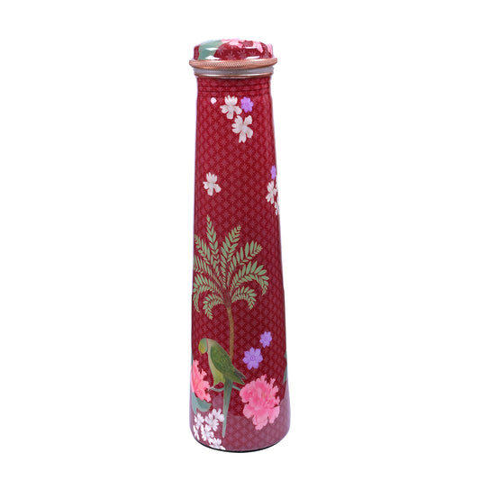 Decal Printed Tower Bottle - Red (900 ml)