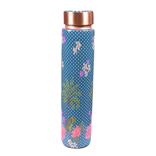 Decal Printed Slim Bottle - Blue (750 ml)