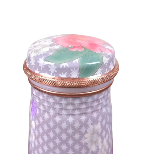 Decal Printed Tower Bottle - Purple (900 ml)