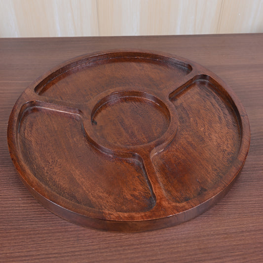 Wooden Chip & Dip - Round