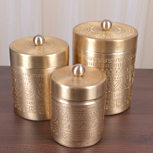 Brass Containers - Set of 3