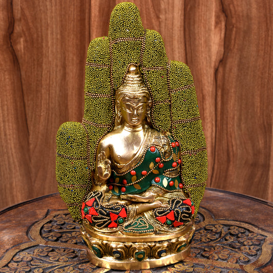 Brass Buddha Hand (9.5 In)