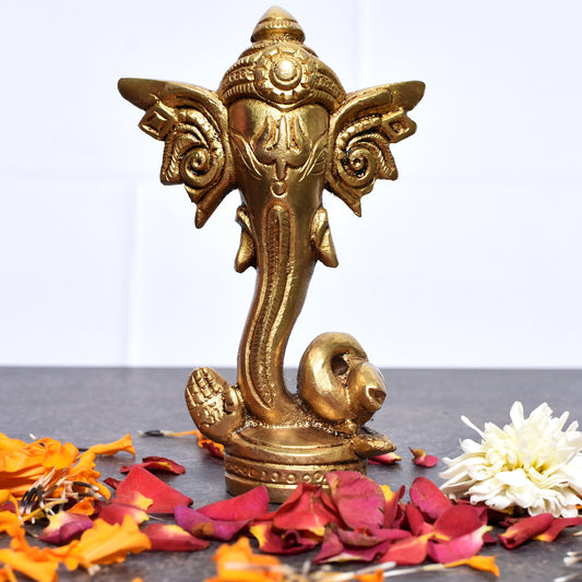 Ganesh Mask Golden (4.5 In)