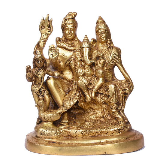 Shiva Family With Kartik (6 X 3 X 5.5 In)