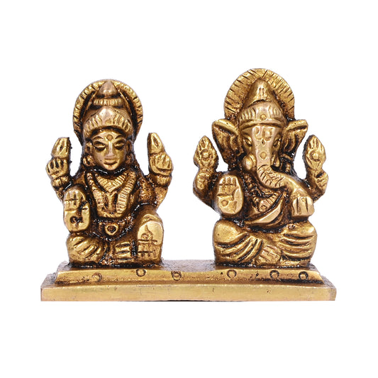 Laxmi Ganesh Sitting On Panel (1.75 In)