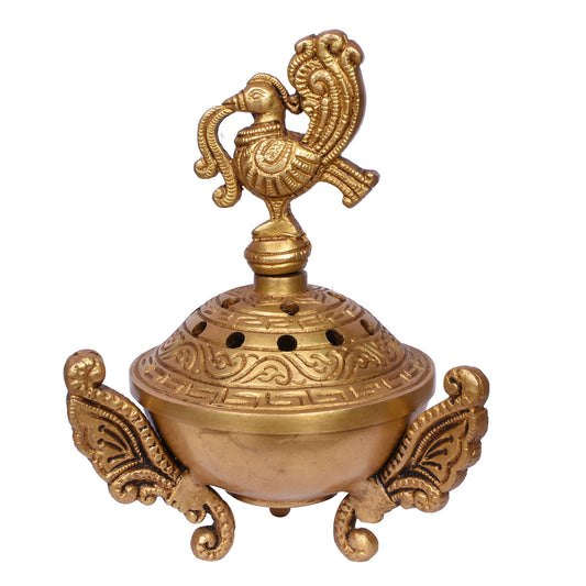 Peacock Dhoop Burner (6 In)