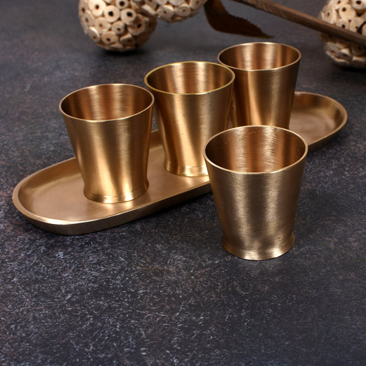 Plate And 4 Shot Glass (8 X 2 X 1.7 In)