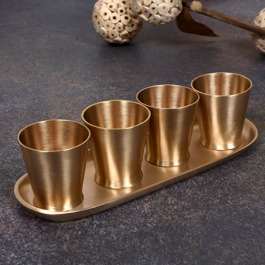 Plate And 4 Shot Glass (8 X 2 X 1.7 In)
