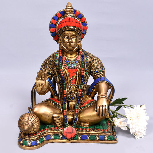 Hanuman Sitting On Base (9 In)