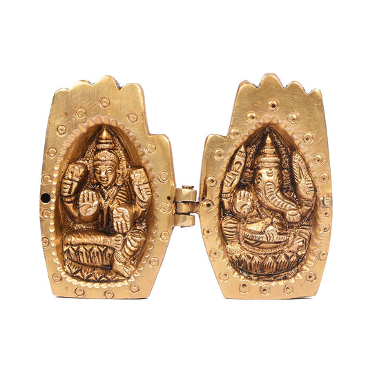 Laxmi Ganesh Sitting In Hand (3 In)