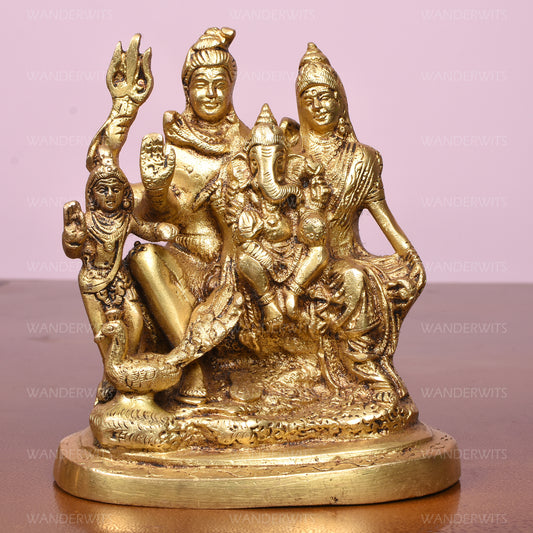 Shiva Family With Kartik (6 X 3 X 5.5 In)