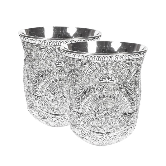 Glass Set Of 2 (3 X 3 In)