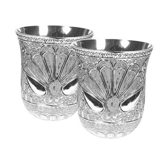 Glass Set Of 2 (3 X 3 In)