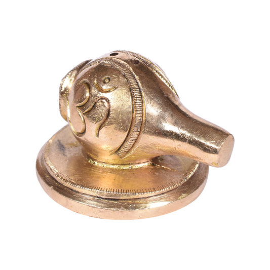 Brass White Gold Shank Insense Holder (1.5 In)
