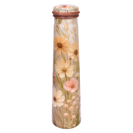 Decal Printed Tower Bottle - Floral (900 ml)