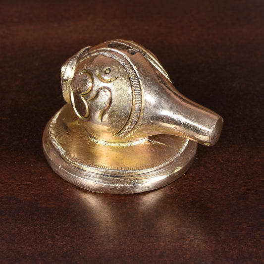 Brass White Gold Shank Insense Holder (1.5 In)