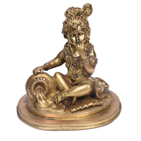 Krishna Sitting With Pot (6 In)