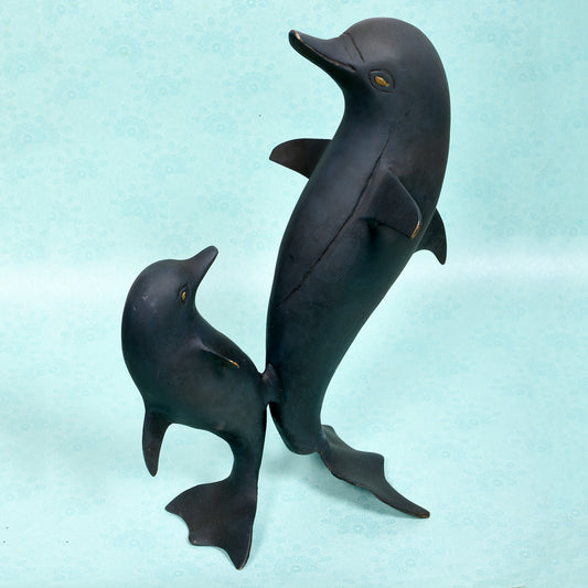 Two Dolphin Swimming (11 In)