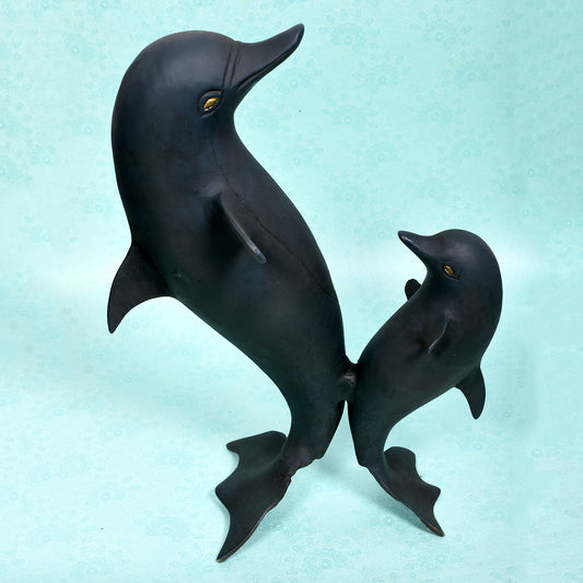Two Dolphin Swimming (11 In)
