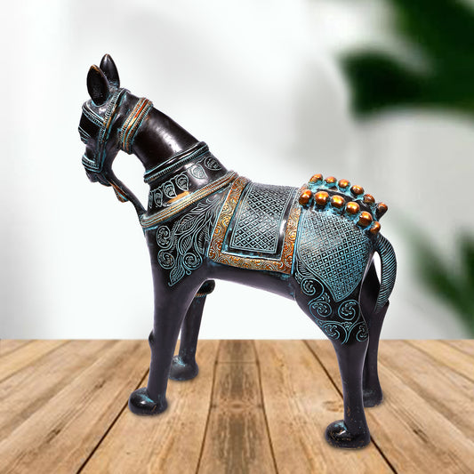 Horse Standing Carved (12 In)