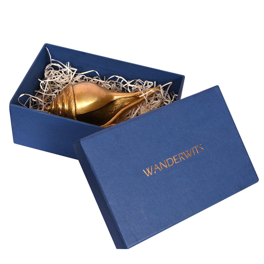 Brass Decorative Shankh Plain (7 In)