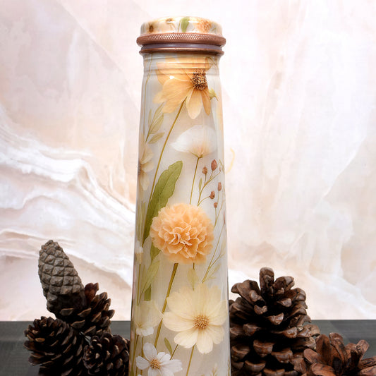 Decal Printed Tower Bottle - Floral (900 ml)