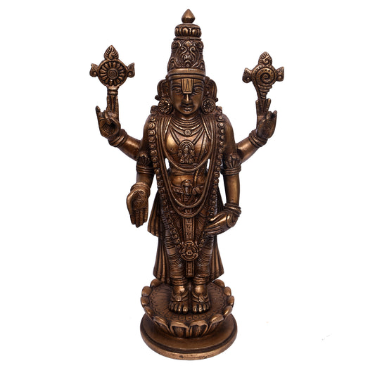 Balaji Standing On Lotus Flower Rd Base (14 In)