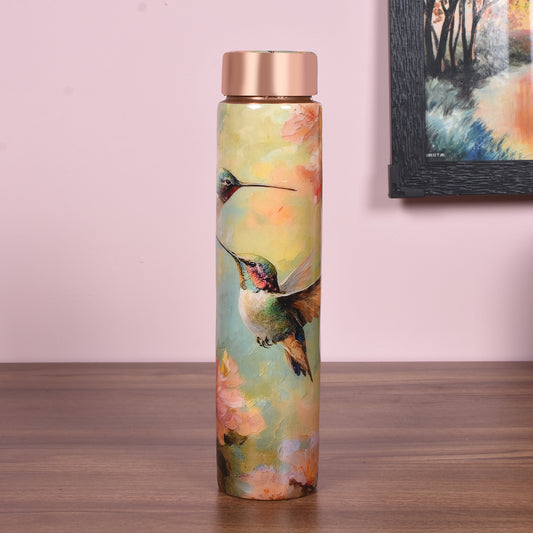 Decal Printed Slim Bottle - Birds (750 ml)