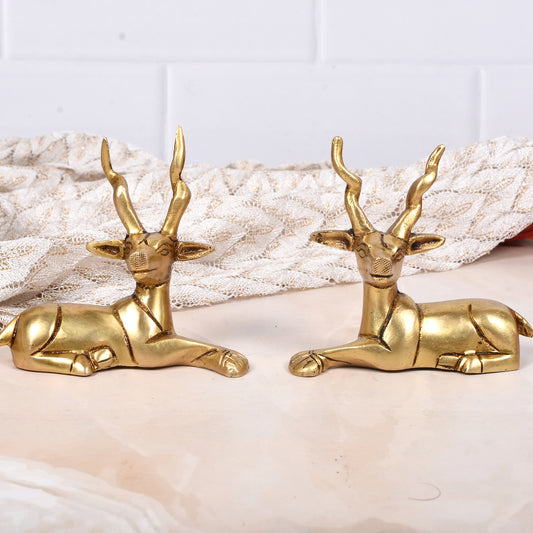 Deer Pair With Big Horns (3.5 X 3.5 Inch)