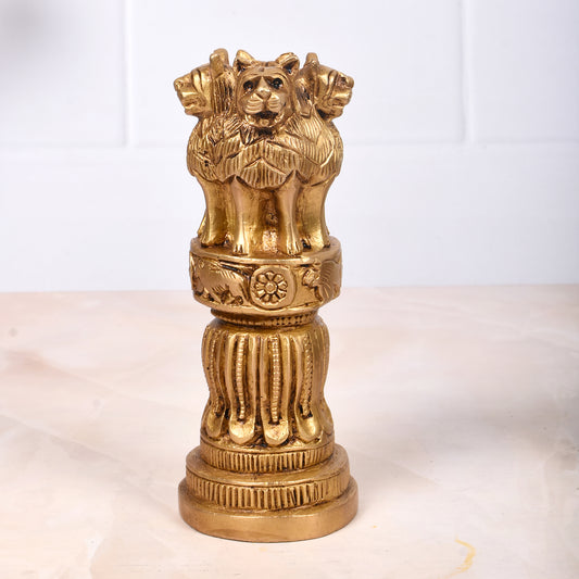 Ashok Emblem (2.5 X 2.5 X 6 In)