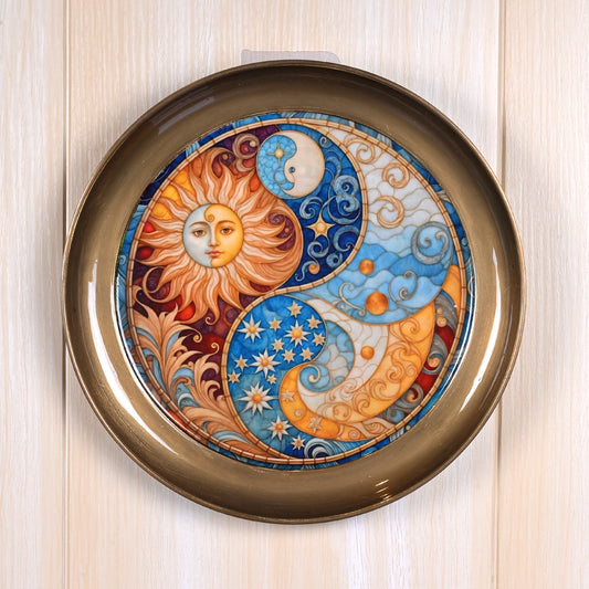Brass Wall Plate - Sun/Moon