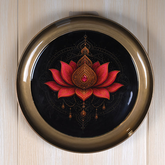 Brass Wall Plate - Lotus