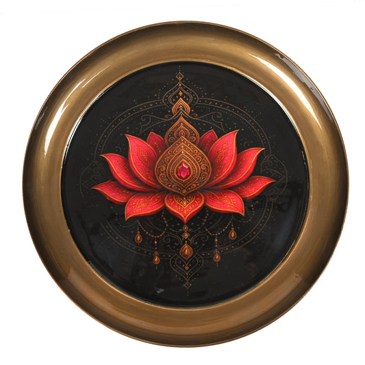 Brass Wall Plate - Lotus