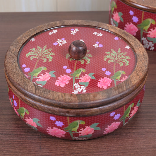 Roti Box (Curved) - 7.5" - Red