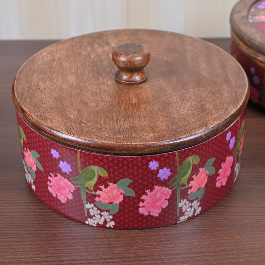 Roti Box (Flat) - 8" - Red