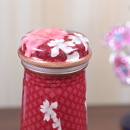 Decal Printed Tower Bottle - Red (900 ml)