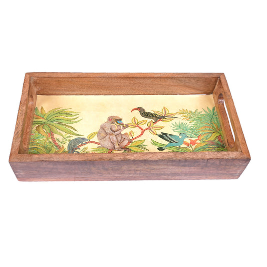 Wooden Tray (Set of 3) - Monkey