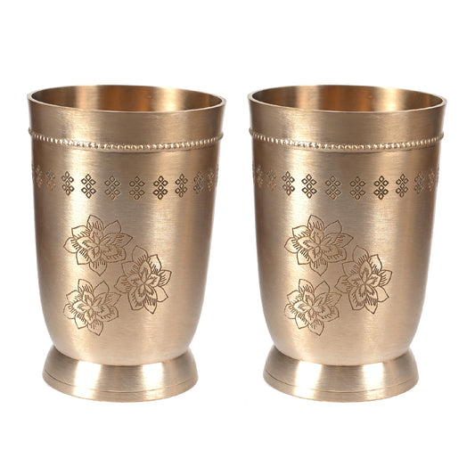 Brass Glasses (Set Of 2) - 4 In