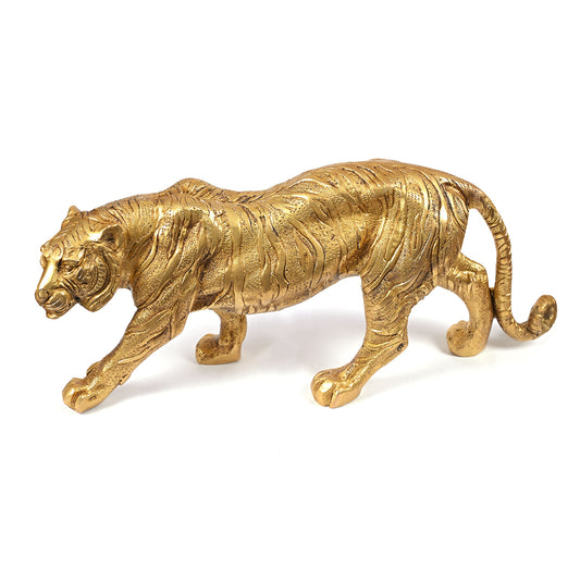 Brass Yellow Gold Tiger (13 In)